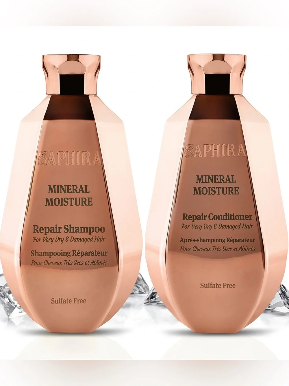 Saphira Mineral Moisture Shampoo & Conditioner Duo for Very Dry / Damaged Hair